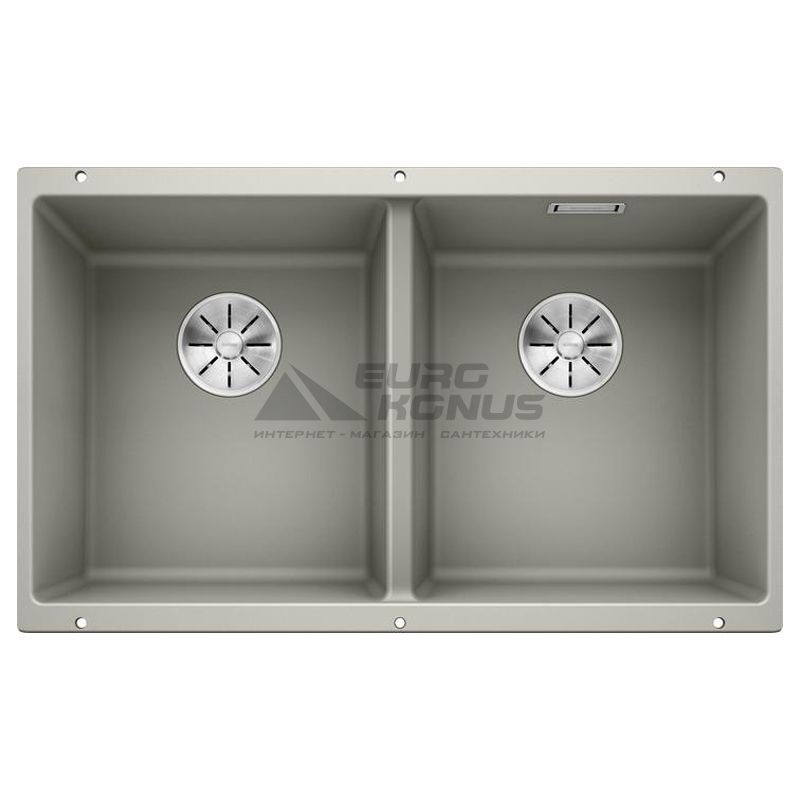 BLANCO Мойка под столешницу для кухни SUBLINE 350/350-U без крыла жемчужный (523577)